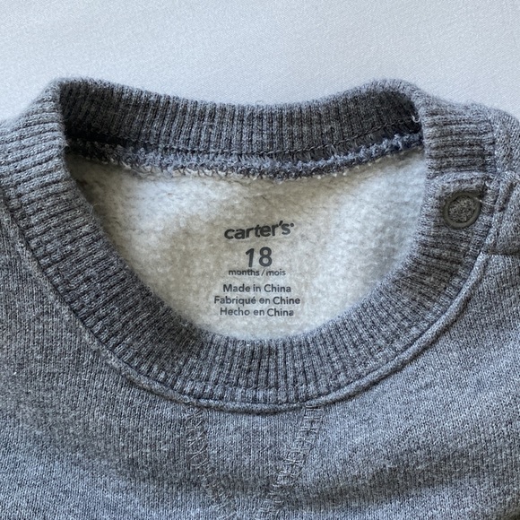 Carter’s Long Sleeve ‘Little Genius’ Cozy One Piece - Picture 9 of 10